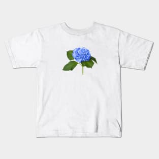 Blue Hydrangea Flower Kids T-Shirt